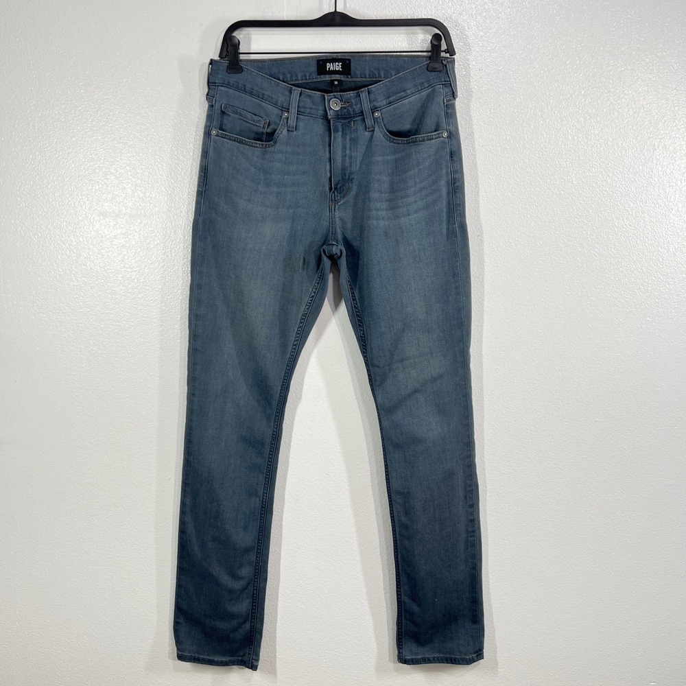PAIGE Federal Slim Straight Jeans Men 30 Blue‎ Stretch Comfort Denim Rayon Blend